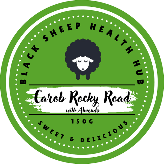 Carob Coated Rocky Road with Almonds 150g