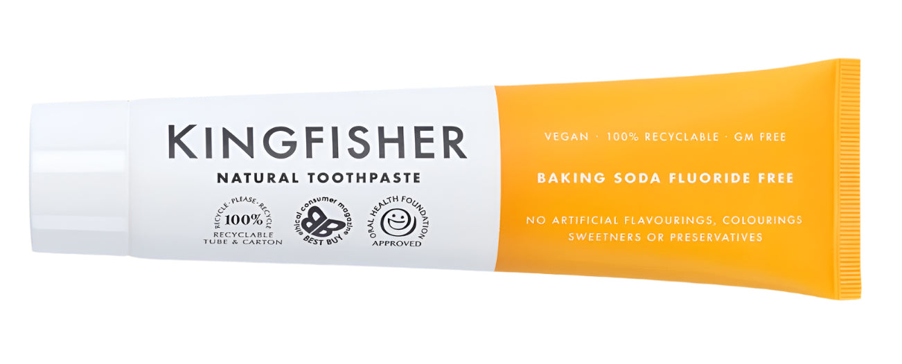 Kingfisher Natural Baking Soda Fluoride FREE Toothpaste 100ml