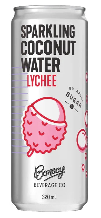 Bonsoy Sparkling Coconut Water Lychee flavour