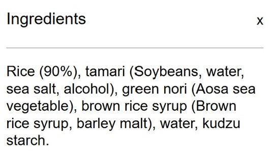 Spiral Foods Nori Rice Crackers 50g