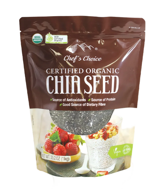 Chef's Choice Certified Organic Chia Seed 1kg