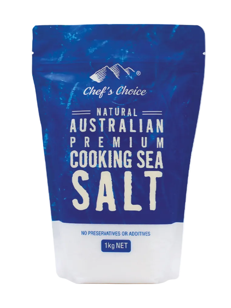 Chef's Choice Natural Australian Premium Cooking Sea Salt – Plastic Bag 1kg