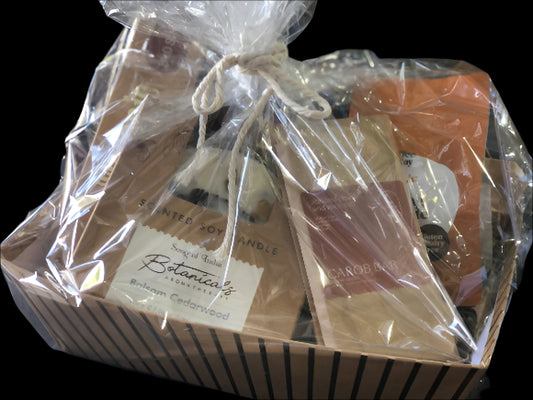 Brown Balance Gifting Hamper including products from Maple Moon, Organic Goodness, Bun Coffee Byron Bay, Chai Tea and Made by Fressko