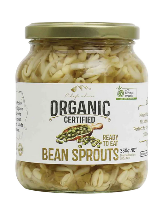 Chef's Choice Certified Organic Bean Sprouts 330g