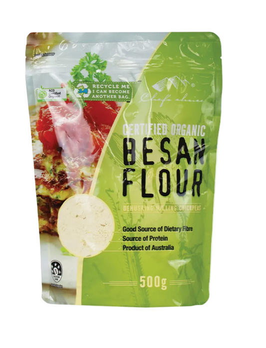 Chef's Choice Certified Organic Besan Flour 500g