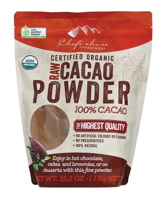 Chef's Choice Certified Organic Raw Cacao Powder 1kg