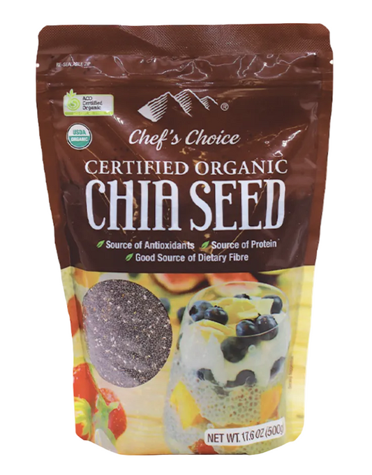 Chef's Choice Certified Organic Chia Seed 500g