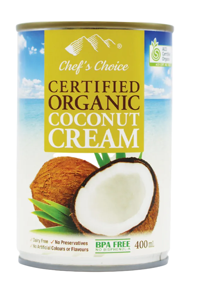 Chef's Choice Certified Organic Coconut Cream 400ml