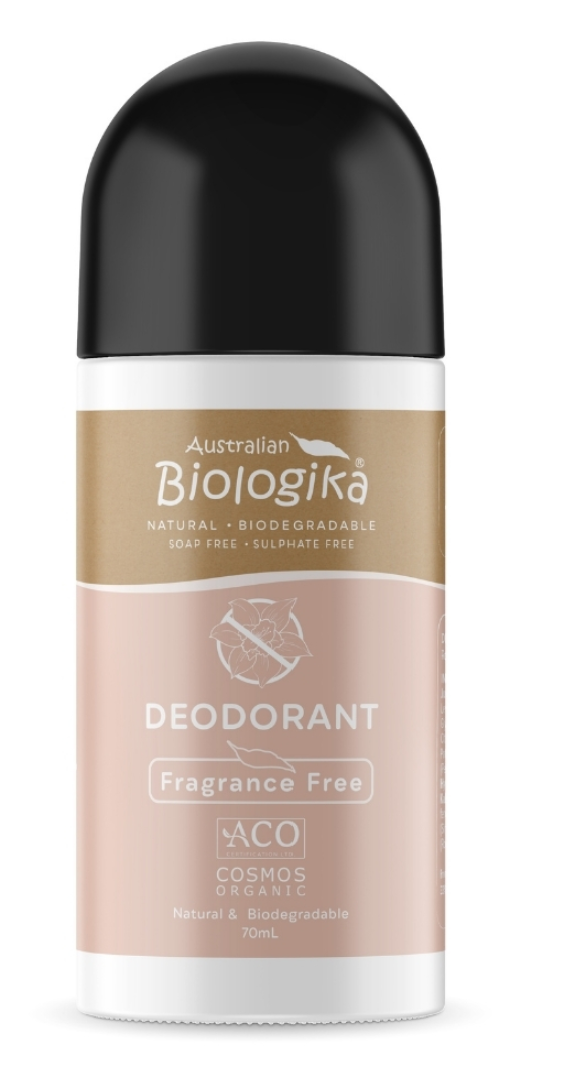 Biologika Fragrance Free Organic Deodorant Roll On (ACO) 70mL