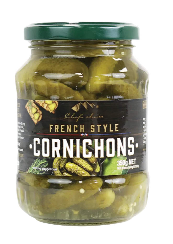Chef's Choice Cornichons (Baby Gherkins) French Style 350g