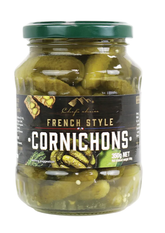 Chef's Choice Cornichons (Baby Gherkins) French Style 350g