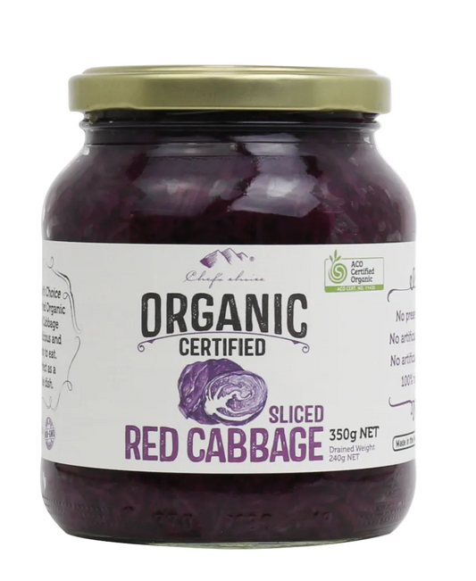 Chef's Choice Certified Organic Red Cabbage 350g