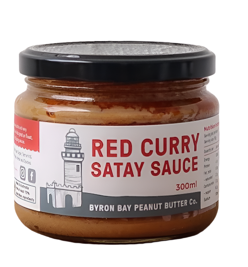 Byron Bay Peanut Butter Red Curry Satay Sauce 300ml