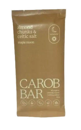 Maple Moon Almond & Rock Salt Vegan Carob Bar 90g