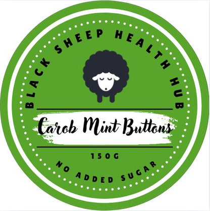 Mint Carob Buttons No Added Sugar 150g