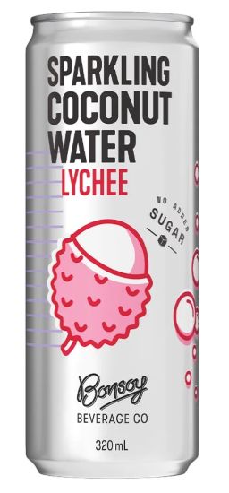 Bonsoy Sparkling Coconut Water Lychee 320ml