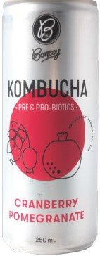 Bonsoy Cranberry Pomegranate Kombucha 250ml