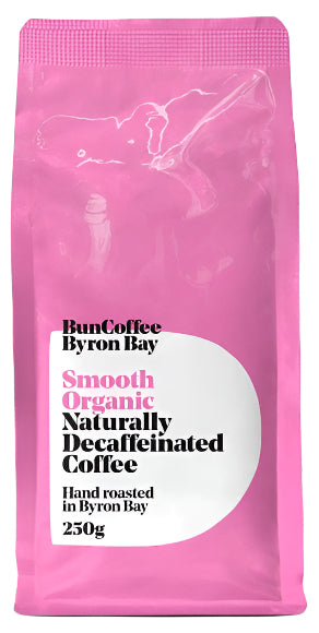 Bun Coffee Byron Bay Smooth Organic Naturally Decaf Coffee Whole Beans