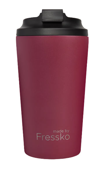 Made by Fressko Grande Reusable Cup 475ml colour Rouge with black lid